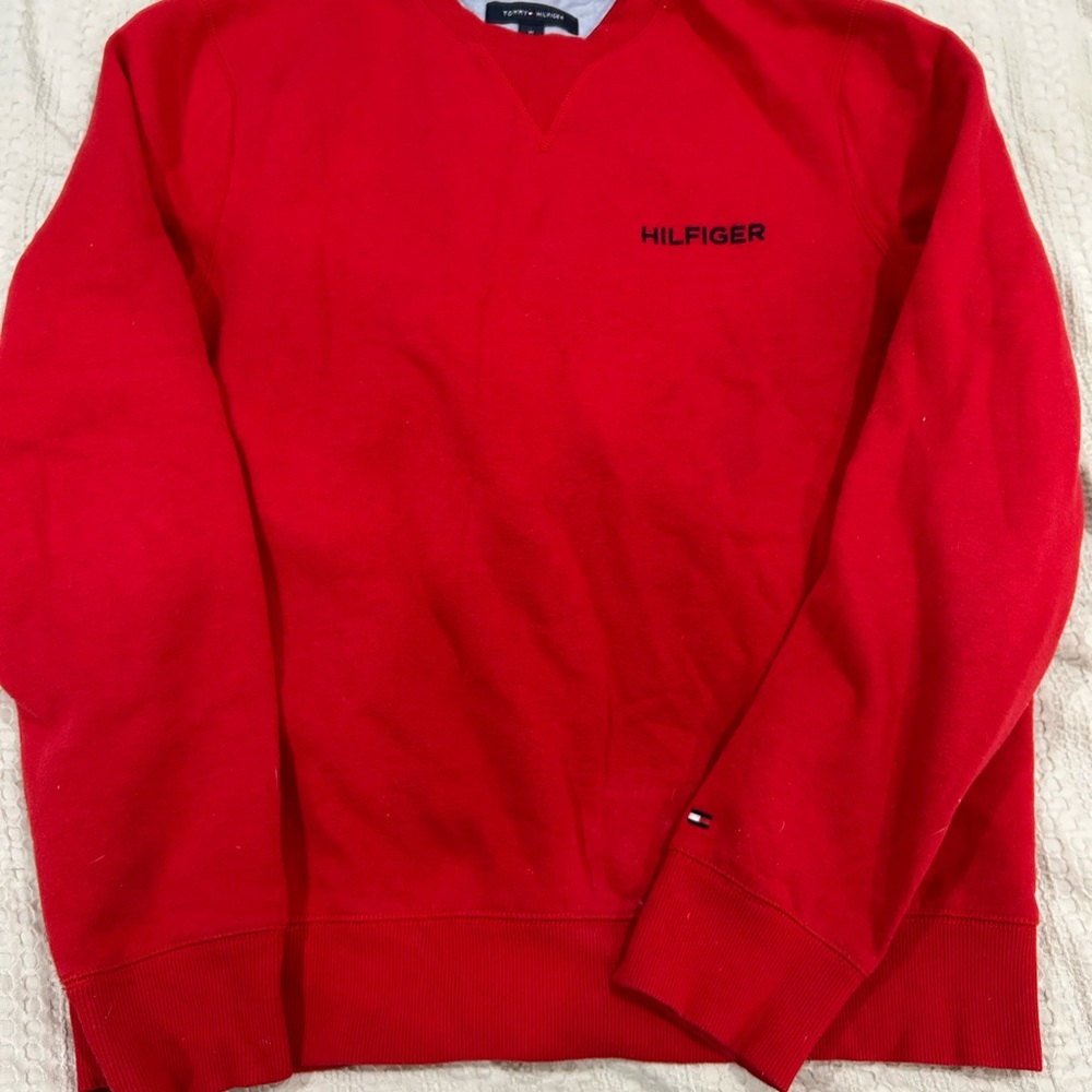 Tommy Hilfiger Vibrant Red Crewneck Sweater